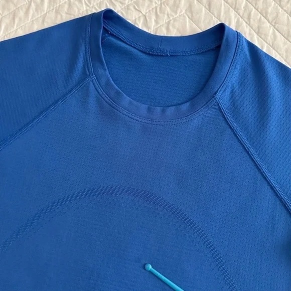 Lululemon Women's Blue Swiftly Tech Cropped Short Sleeve Shirt 2.0 Size 4 - Picture 6 of 12